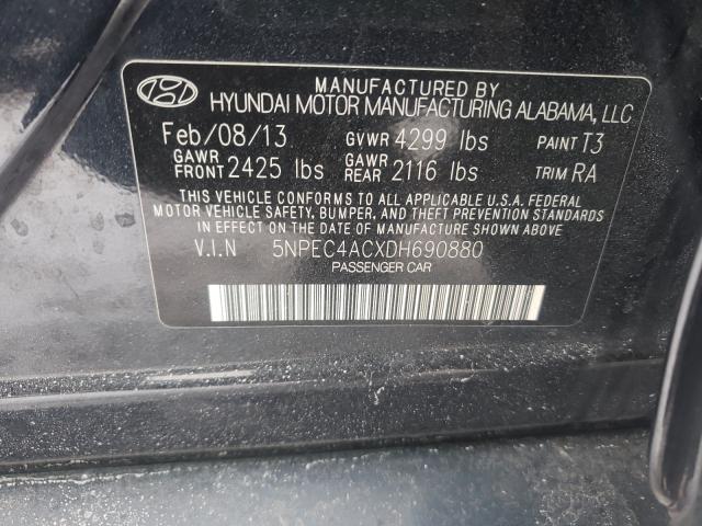 Photo 9 VIN: 5NPEC4ACXDH690880 - HYUNDAI SONATA SE 