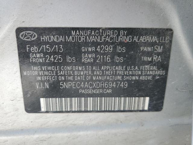 Photo 11 VIN: 5NPEC4ACXDH694749 - HYUNDAI SONATA 