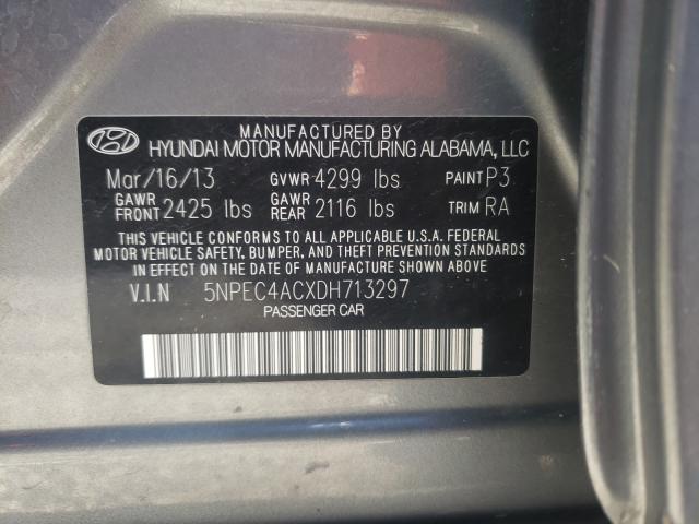 Photo 9 VIN: 5NPEC4ACXDH713297 - HYUNDAI SONATA SE 