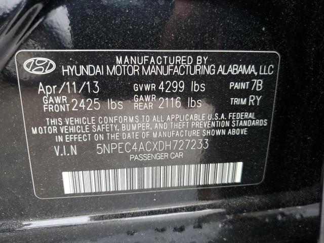 Photo 11 VIN: 5NPEC4ACXDH727233 - HYUNDAI SONATA 