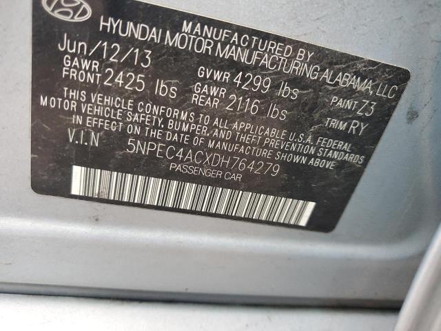 Photo 11 VIN: 5NPEC4ACXDH764279 - HYUNDAI SONATA SE 