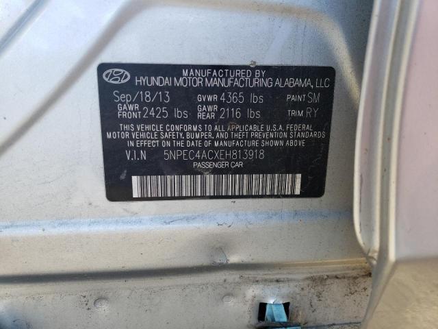 Photo 11 VIN: 5NPEC4ACXEH813918 - HYUNDAI SONATA SE 