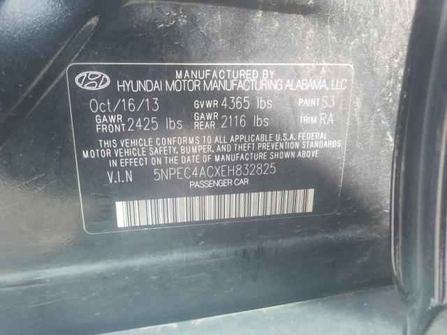 Photo 9 VIN: 5NPEC4ACXEH832825 - HYUNDAI SONATA SE 