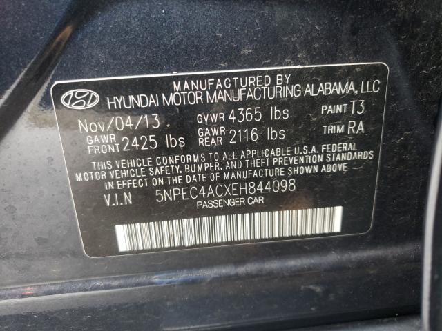 Photo 9 VIN: 5NPEC4ACXEH844098 - HYUNDAI SONATA SE 