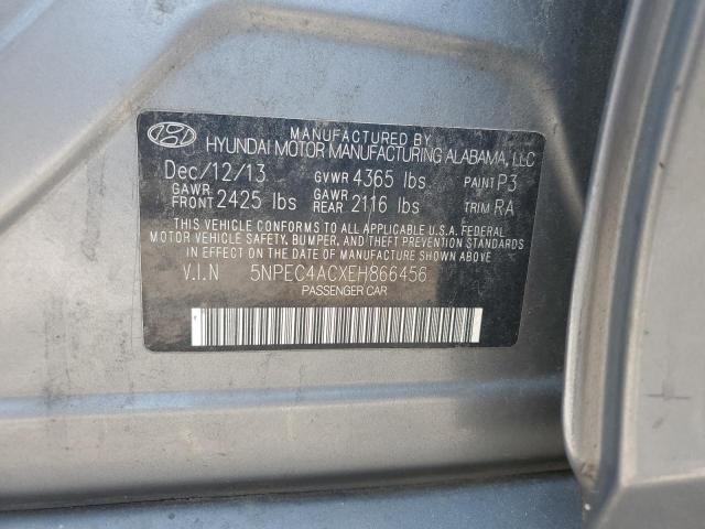 Photo 12 VIN: 5NPEC4ACXEH866456 - HYUNDAI SONATA SE 