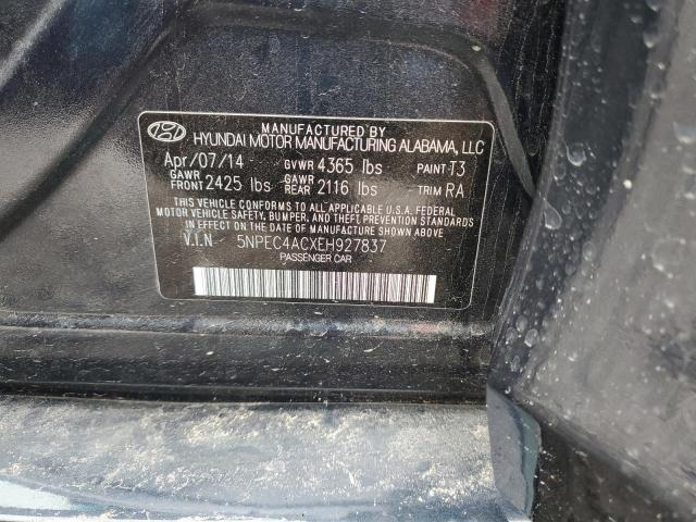 Photo 12 VIN: 5NPEC4ACXEH927837 - HYUNDAI SONATA SE 