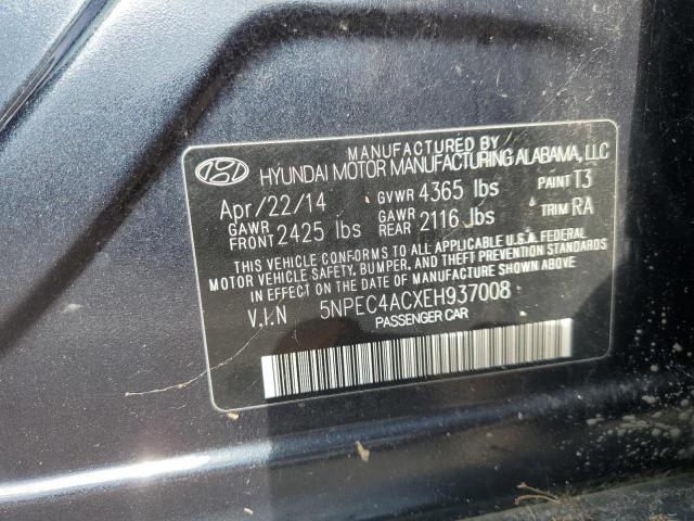 Photo 11 VIN: 5NPEC4ACXEH937008 - HYUNDAI SONATA SE 