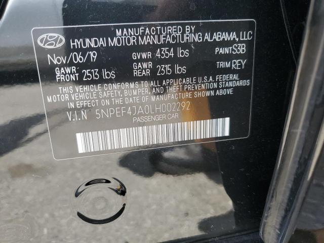 Photo 11 VIN: 5NPEF4JA0LH002292 - HYUNDAI SONATA SEL 