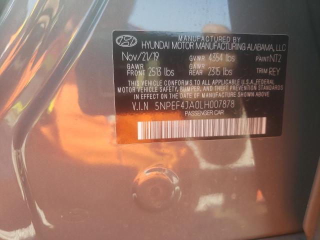 Photo 11 VIN: 5NPEF4JA0LH007878 - HYUNDAI SONATA SEL 