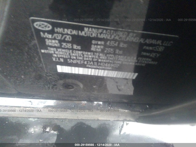 Photo 8 VIN: 5NPEF4JA1LH046902 - HYUNDAI SONATA 