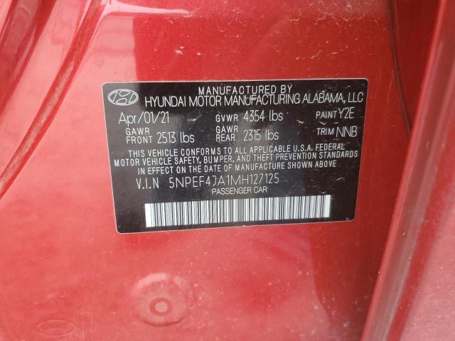 Photo 11 VIN: 5NPEF4JA1MH127125 - HYUNDAI SONATA SEL 