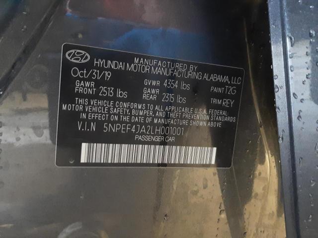 Photo 9 VIN: 5NPEF4JA2LH001001 - HYUNDAI SONATA SEL 