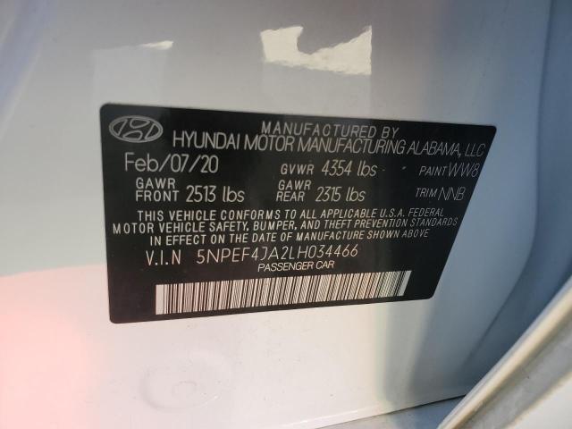 Photo 12 VIN: 5NPEF4JA2LH034466 - HYUNDAI SONATA SEL 