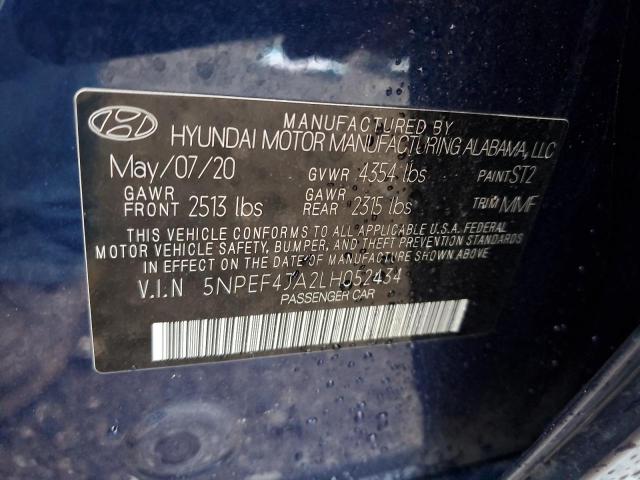 Photo 11 VIN: 5NPEF4JA2LH052434 - HYUNDAI SONATA 