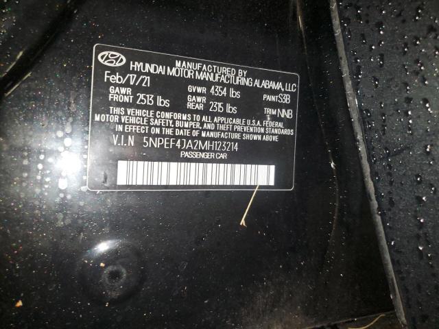 Photo 11 VIN: 5NPEF4JA2MH123214 - HYUNDAI SONATA SEL 