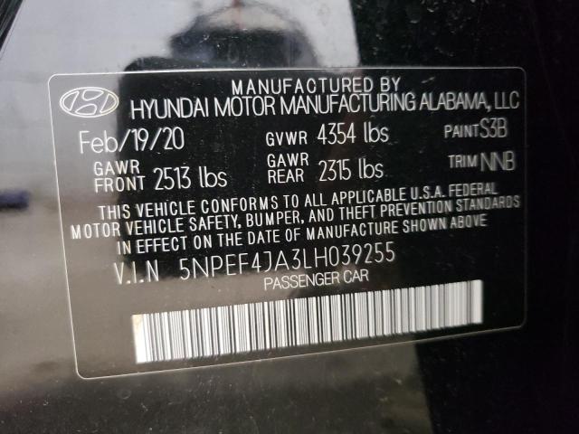 Photo 11 VIN: 5NPEF4JA3LH039255 - HYUNDAI SONATA SEL 