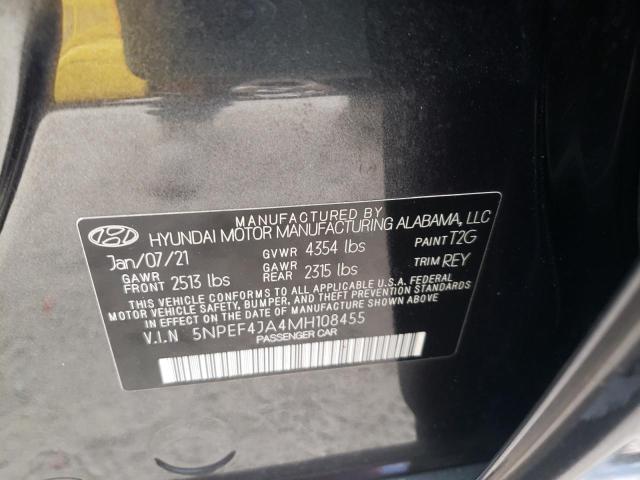 Photo 9 VIN: 5NPEF4JA4MH108455 - HYUNDAI SONATA SEL 