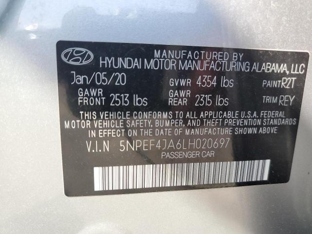 Photo 12 VIN: 5NPEF4JA6LH020697 - HYUNDAI SONATA SEL 