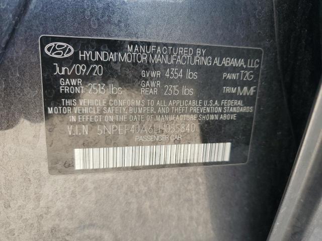 Photo 11 VIN: 5NPEF4JA6LH055840 - HYUNDAI SONATA SEL 