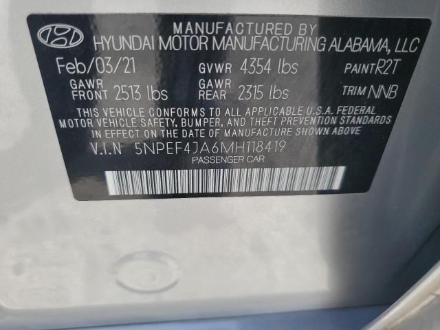 Photo 11 VIN: 5NPEF4JA6MH118419 - HYUNDAI SONATA SEL 