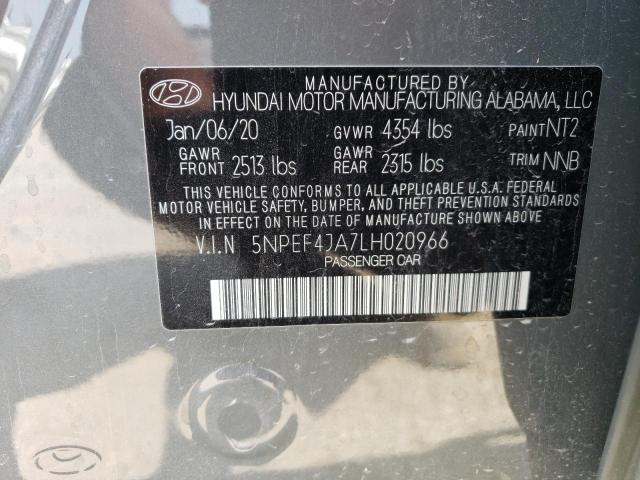 Photo 12 VIN: 5NPEF4JA7LH020966 - HYUNDAI SONATA SEL 