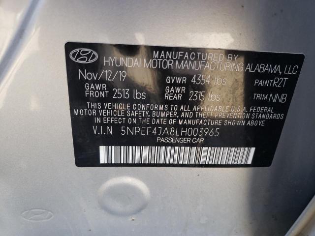 Photo 11 VIN: 5NPEF4JA8LH003965 - HYUNDAI SONATA SEL 