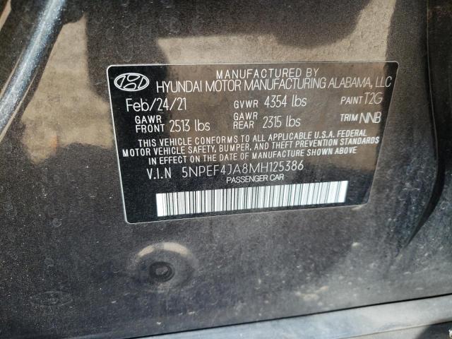 Photo 11 VIN: 5NPEF4JA8MH125386 - HYUNDAI SONATA 