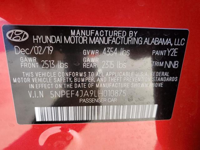 Photo 12 VIN: 5NPEF4JA9LH010875 - HYUNDAI SONATA SEL 