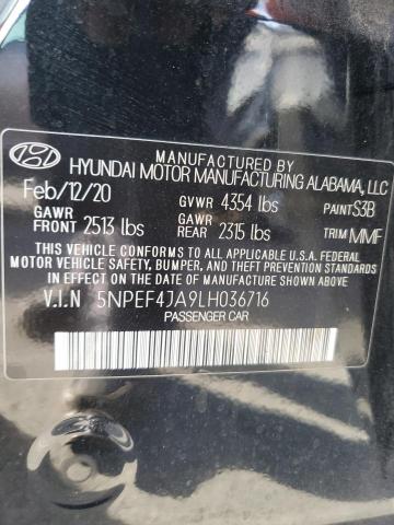 Photo 11 VIN: 5NPEF4JA9LH036716 - HYUNDAI SONATA SEL 