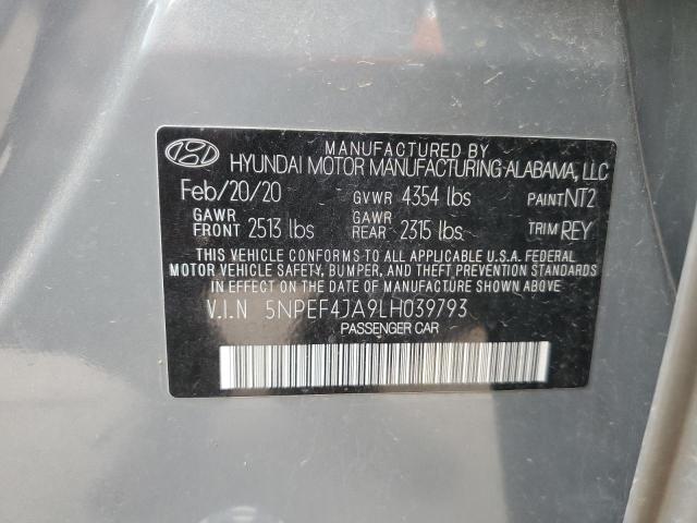 Photo 11 VIN: 5NPEF4JA9LH039793 - HYUNDAI SONATA SEL 