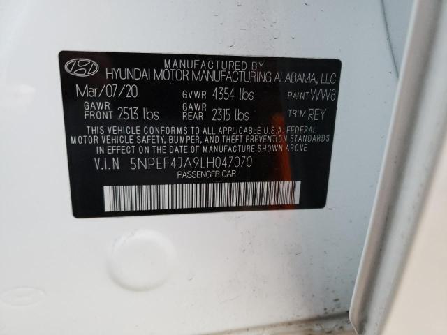 Photo 12 VIN: 5NPEF4JA9LH047070 - HYUNDAI SONATA SEL 