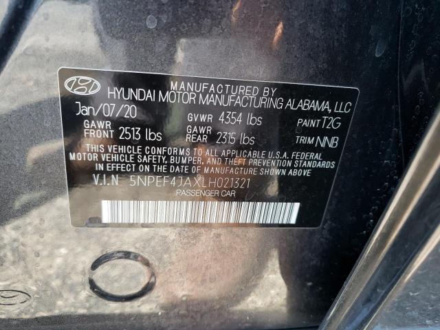 Photo 9 VIN: 5NPEF4JAXLH021321 - HYUNDAI SONATA SEL 