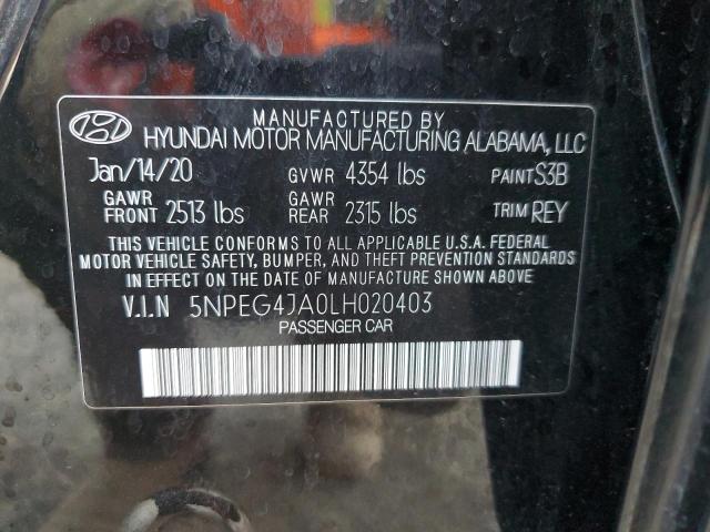 Photo 12 VIN: 5NPEG4JA0LH020403 - HYUNDAI SONATA SE 