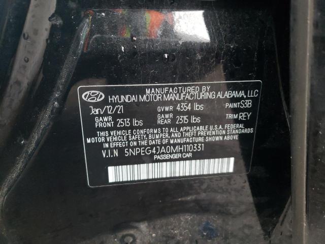 Photo 11 VIN: 5NPEG4JA0MH110331 - HYUNDAI SONATA SE 