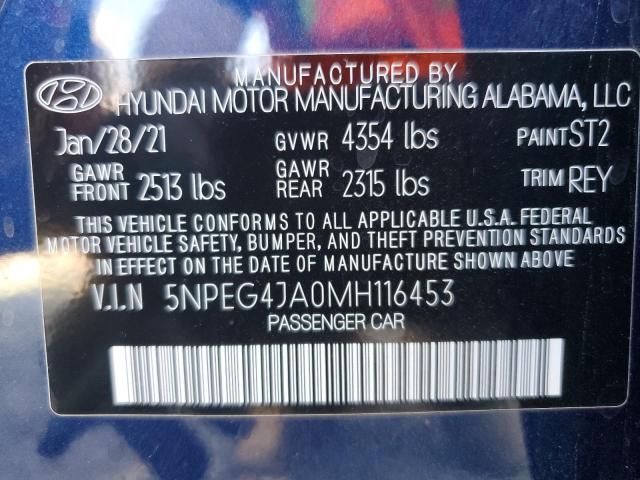 Photo 9 VIN: 5NPEG4JA0MH116453 - HYUNDAI SONATA SE 