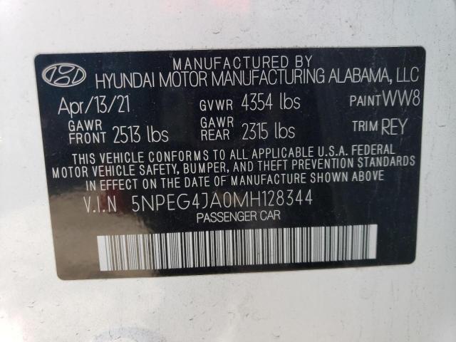 Photo 12 VIN: 5NPEG4JA0MH128344 - HYUNDAI SONATA 