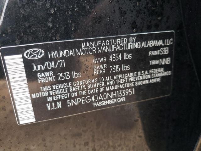 Photo 9 VIN: 5NPEG4JA0NH133951 - HYUNDAI SONATA SE 