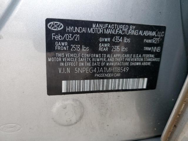 Photo 11 VIN: 5NPEG4JA1MH118549 - HYUNDAI SONATA SE 