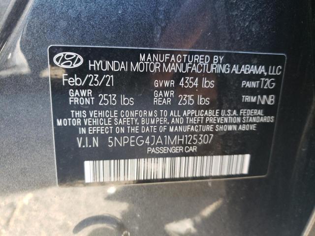 Photo 12 VIN: 5NPEG4JA1MH125307 - HYUNDAI SONATA SE 