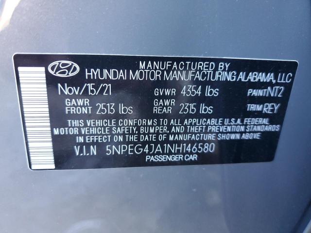 Photo 9 VIN: 5NPEG4JA1NH146580 - HYUNDAI SONATA SE 