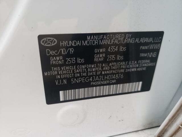 Photo 9 VIN: 5NPEG4JA2LH014876 - HYUNDAI SONATA SE 