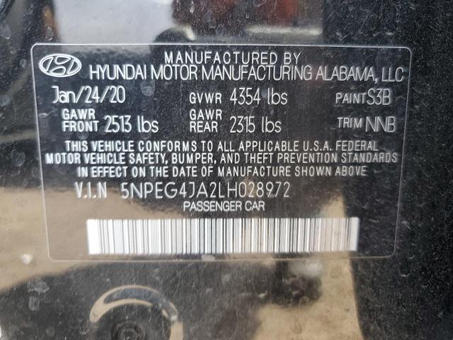 Photo 11 VIN: 5NPEG4JA2LH028972 - HYUNDAI SONATA SE 