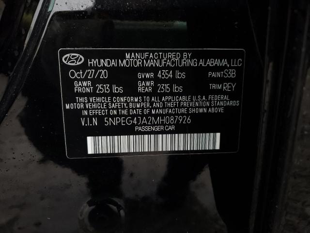 Photo 11 VIN: 5NPEG4JA2MH087926 - HYUNDAI SONATA 