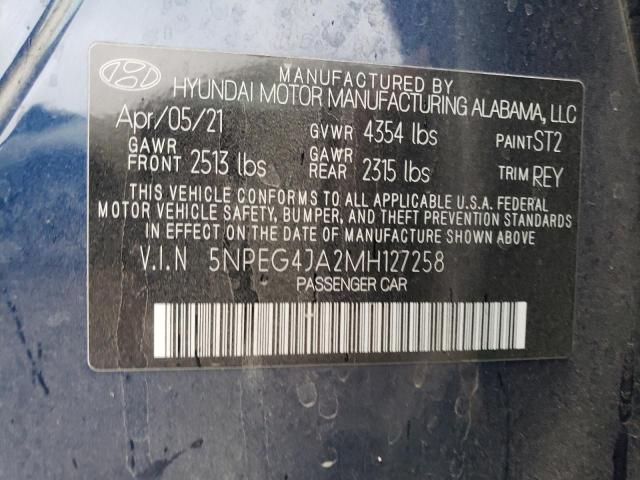 Photo 11 VIN: 5NPEG4JA2MH127258 - HYUNDAI SONATA 