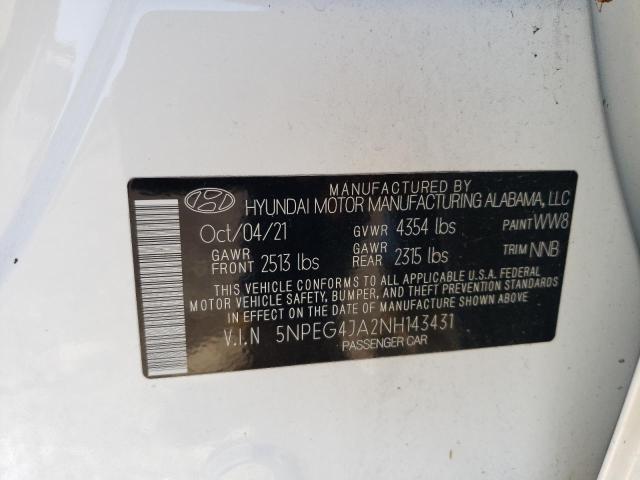 Photo 11 VIN: 5NPEG4JA2NH143431 - HYUNDAI SONATA SE 