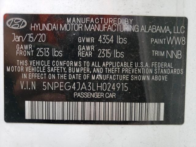 Photo 11 VIN: 5NPEG4JA3LH024915 - HYUNDAI SONATA SE 