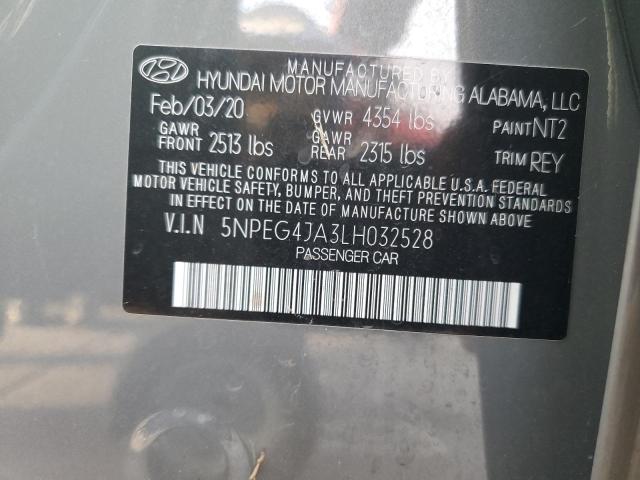 Photo 12 VIN: 5NPEG4JA3LH032528 - HYUNDAI SONATA SE 