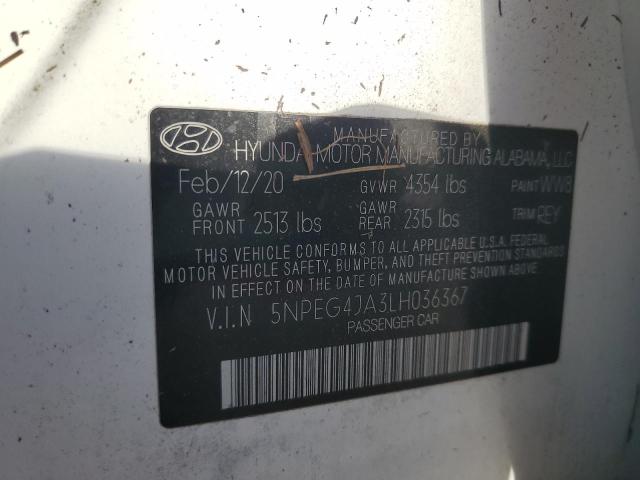 Photo 12 VIN: 5NPEG4JA3LH036367 - HYUNDAI SONATA SE 