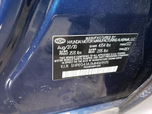 Photo 9 VIN: 5NPEG4JA3MH069595 - HYUNDAI SONATA SE 