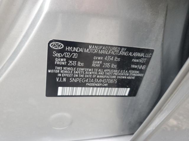 Photo 11 VIN: 5NPEG4JA3MH070875 - HYUNDAI SONATA SE 